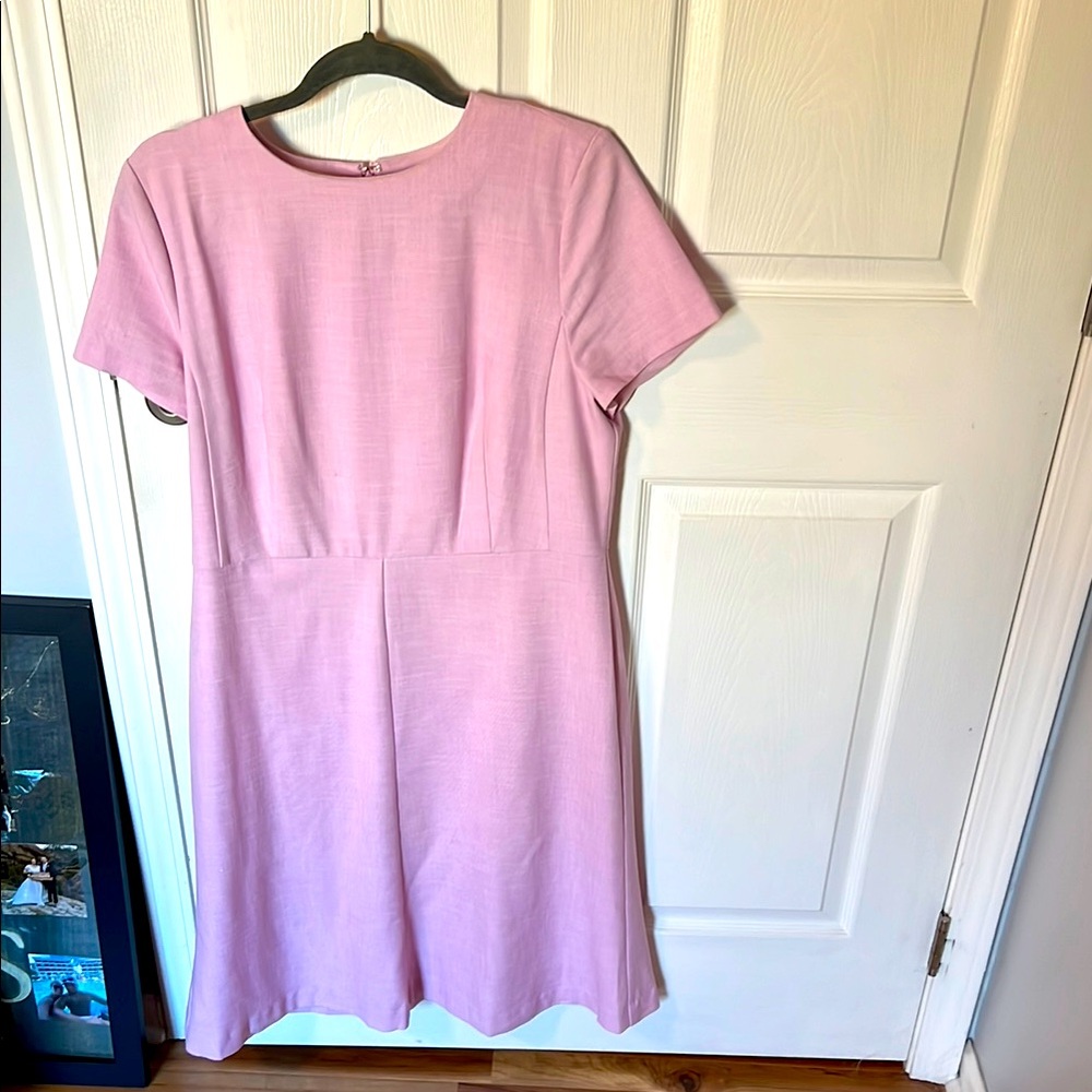 Ann Taylor, Size 12, Elegant Pink Short Sleeve Dress
